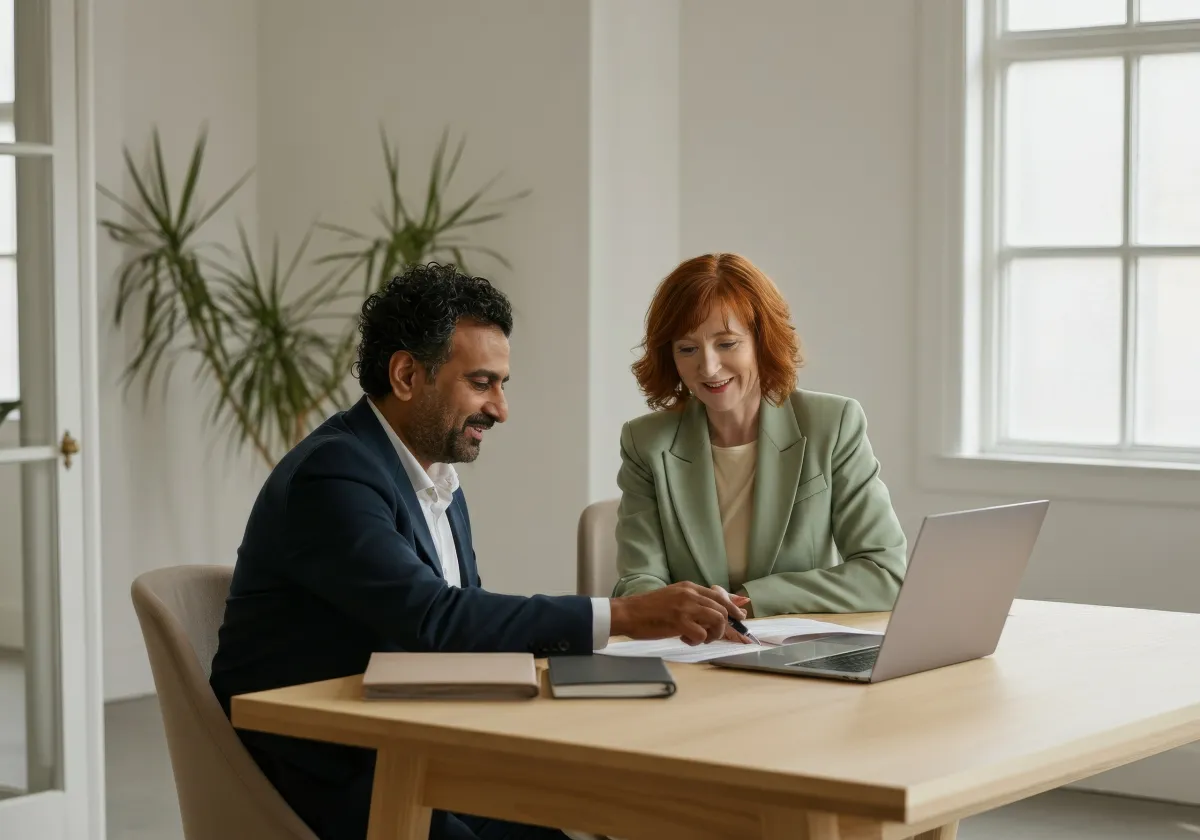 Equipe colaborando em startup