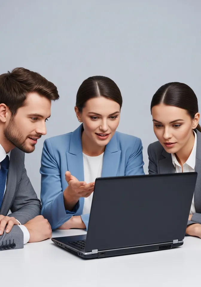 Equipe discutindo análise de startup